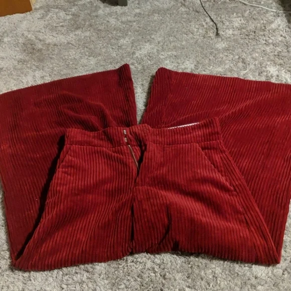 Marni Red Wide Leg Pants - Picture 4 of 5